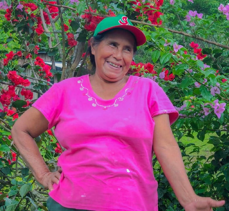 Marcela Alaníz, woman entrepreneur participating in the Micro-credits for women smallholder farmers project