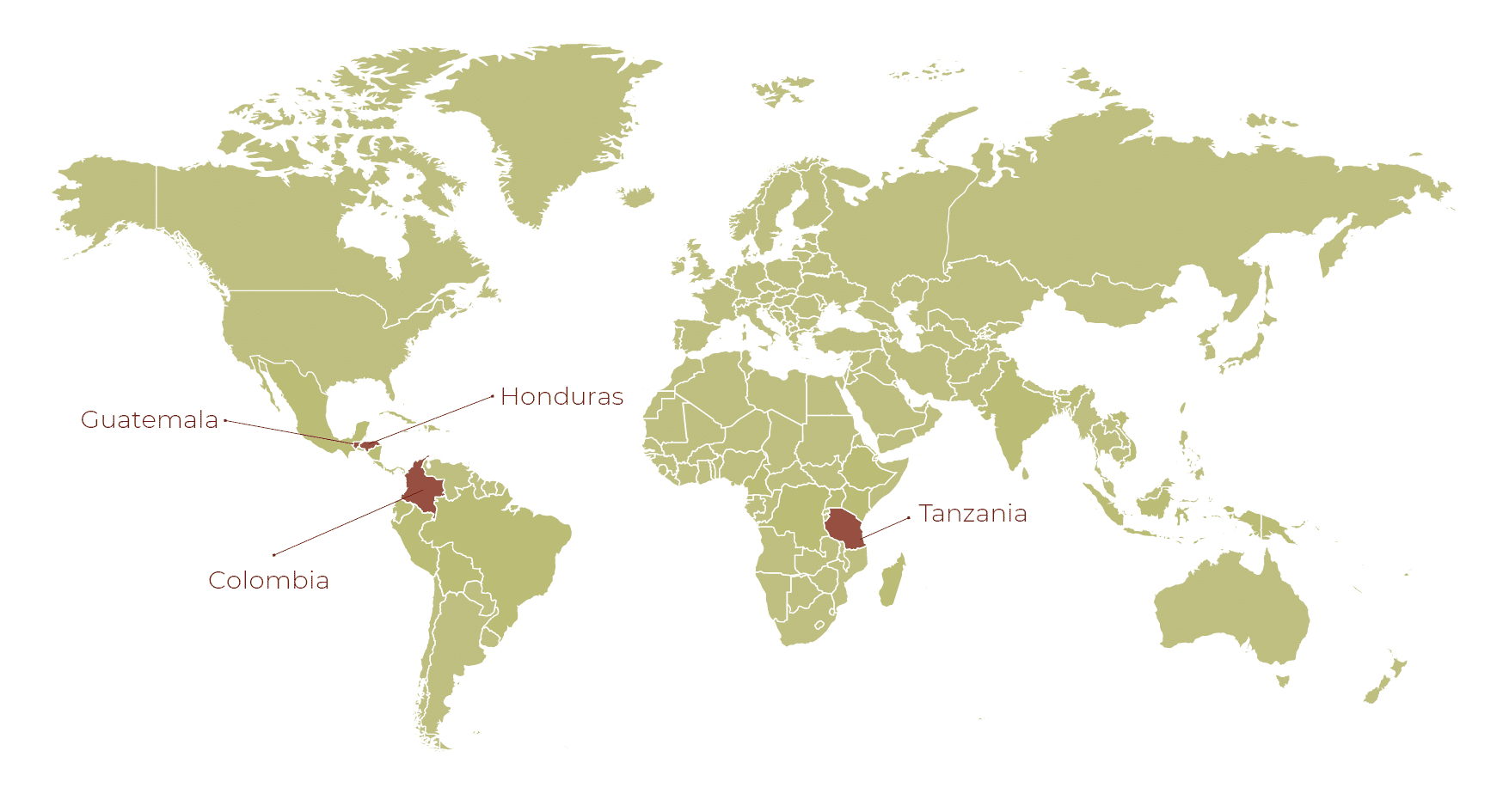 EFICO FOUNDATION - OVERVIEW CURRENT PROJECTS_World map 2025 projects